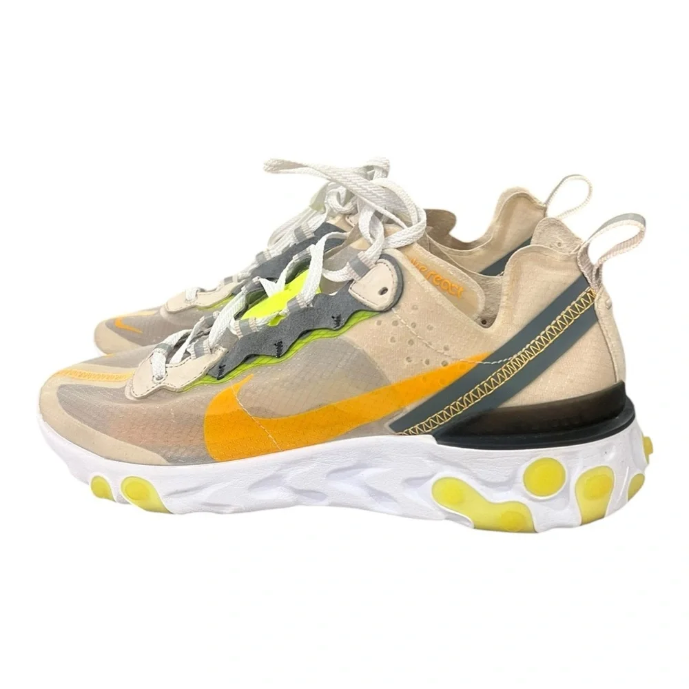Nike React Element 87 Orewood Brown Orange Shoes Men Size 7 AQ1090-101